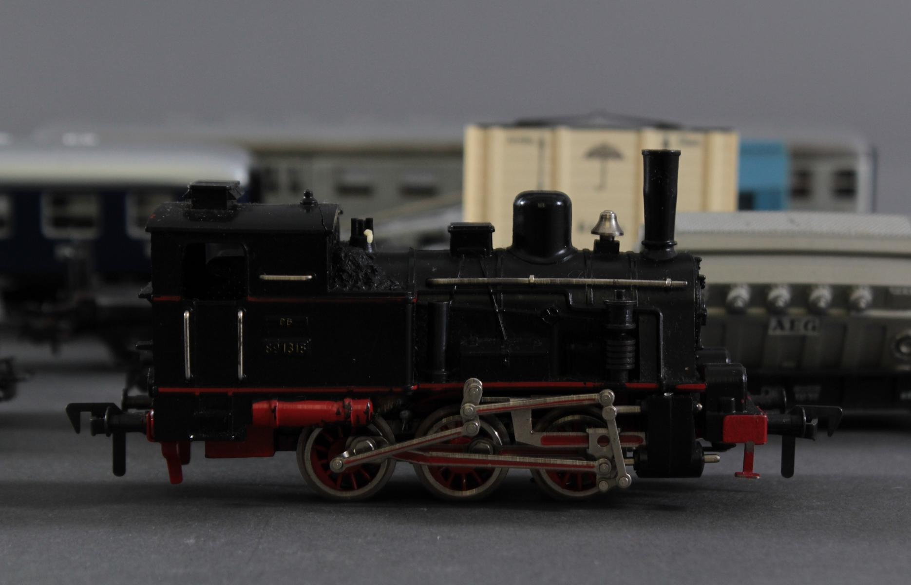 Fleischmann Dampflok Mit M Rklin Waggons Spur H Badisches